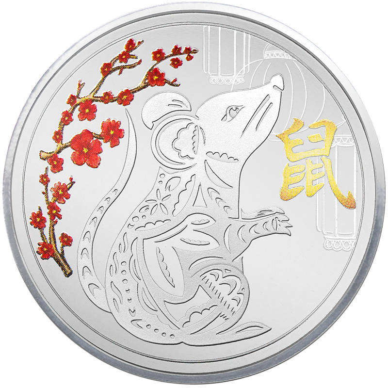Image for 1 oz. TD Year of the Prosperous Rat Silver Round from TD Precious Metals